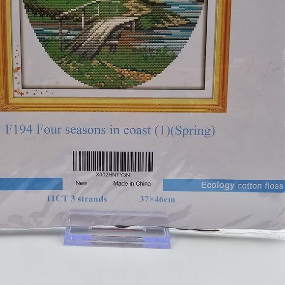 Maydear Four Seasons in Coast Cross Stitch Kit Pre-Printed Fabric - Picture 2 of 7